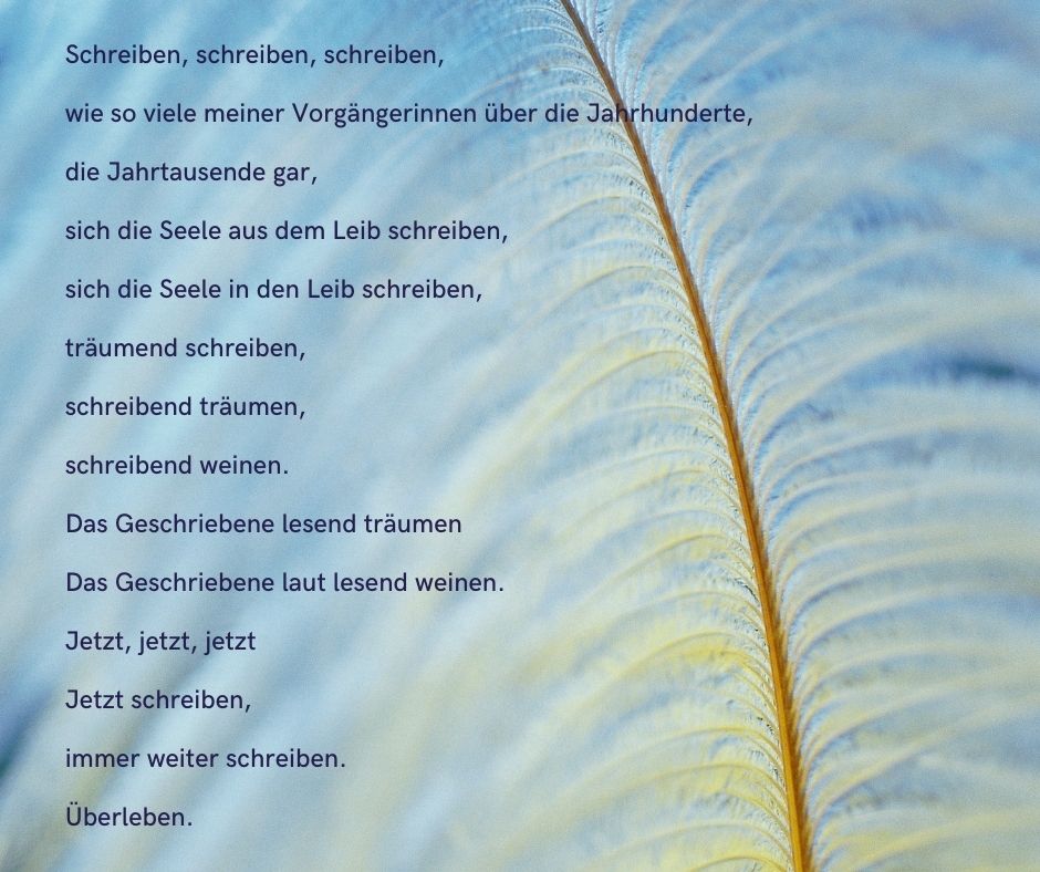 Ein Gedicht übers Schreiben